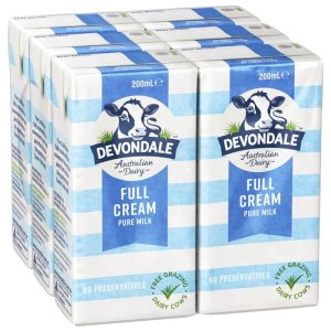 Sữa tươi Úc nguyên kem Devondale hộp 200ml (giá bán lẻ 1 lốc 6 hộp) sữa tươi úc, sữa tươi Úc Devondale, sữa tươi Úc hộp 200ml