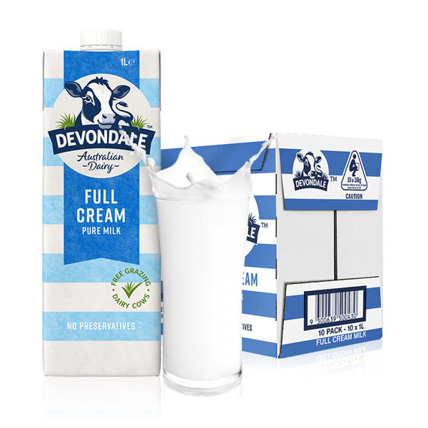 Sữa tươi nguyên kem Devondale thùng 10 hộp (1 lít/hộp)