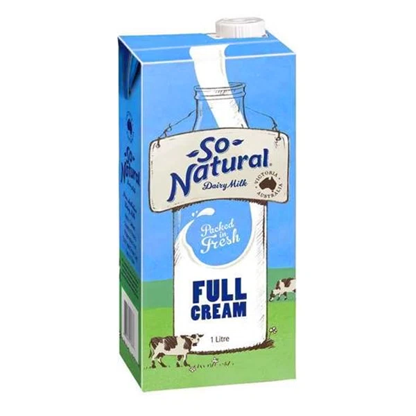 Sữa tươi Úc nguyên kem So Natural hộp 1 lít