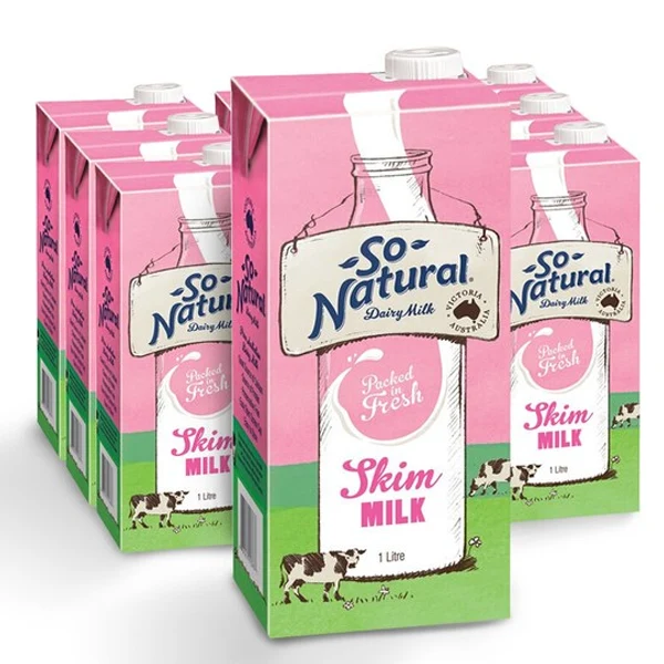 Sữa tươi Úc tách béo So Natural thùng 12 hộp 1 lít