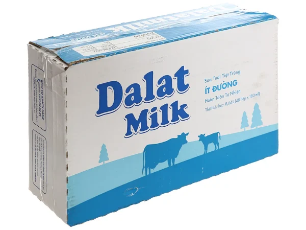 dalat milk 180ml it duong